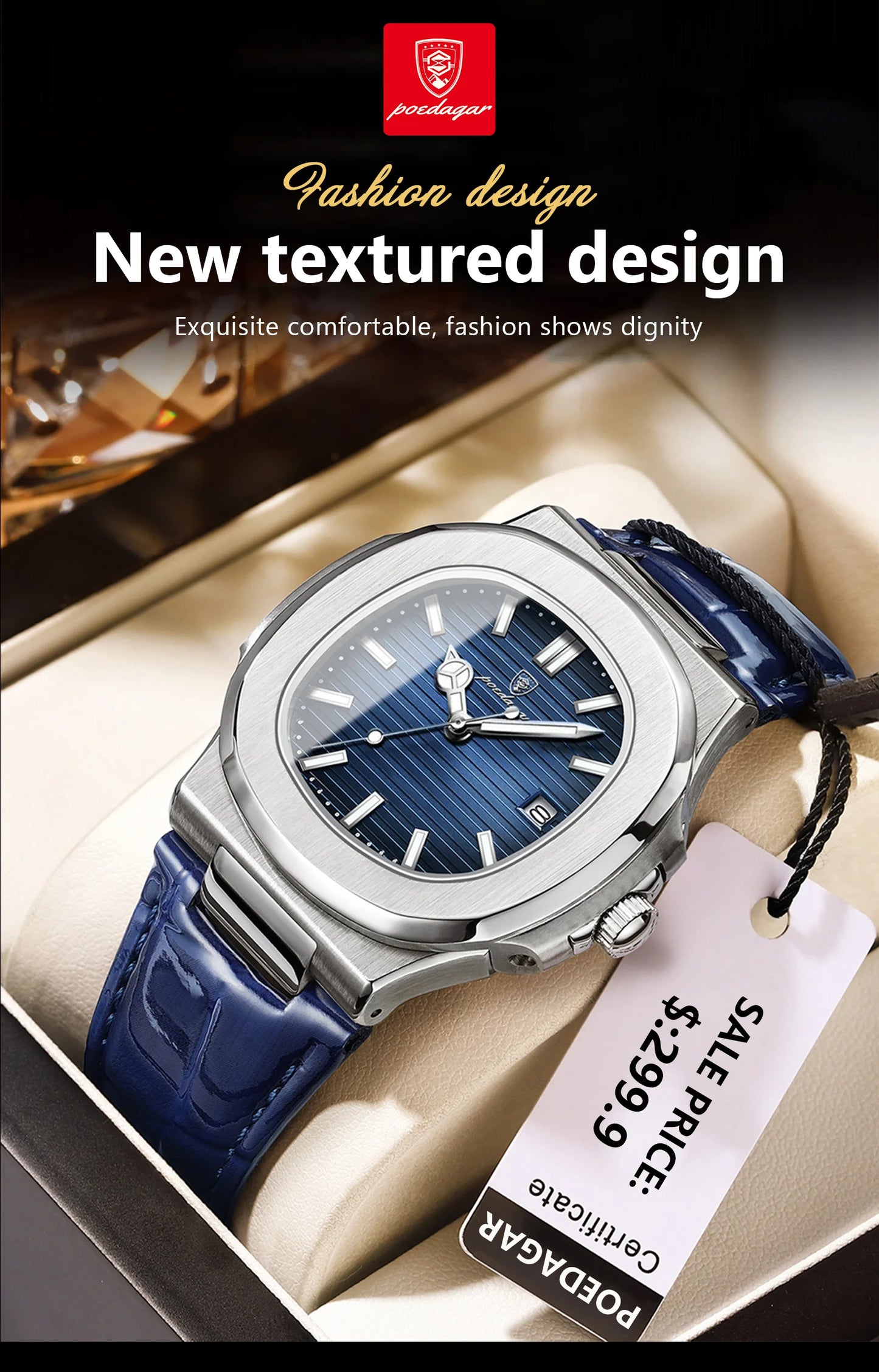 POEDAGAR Luxury Man Wristwatch
