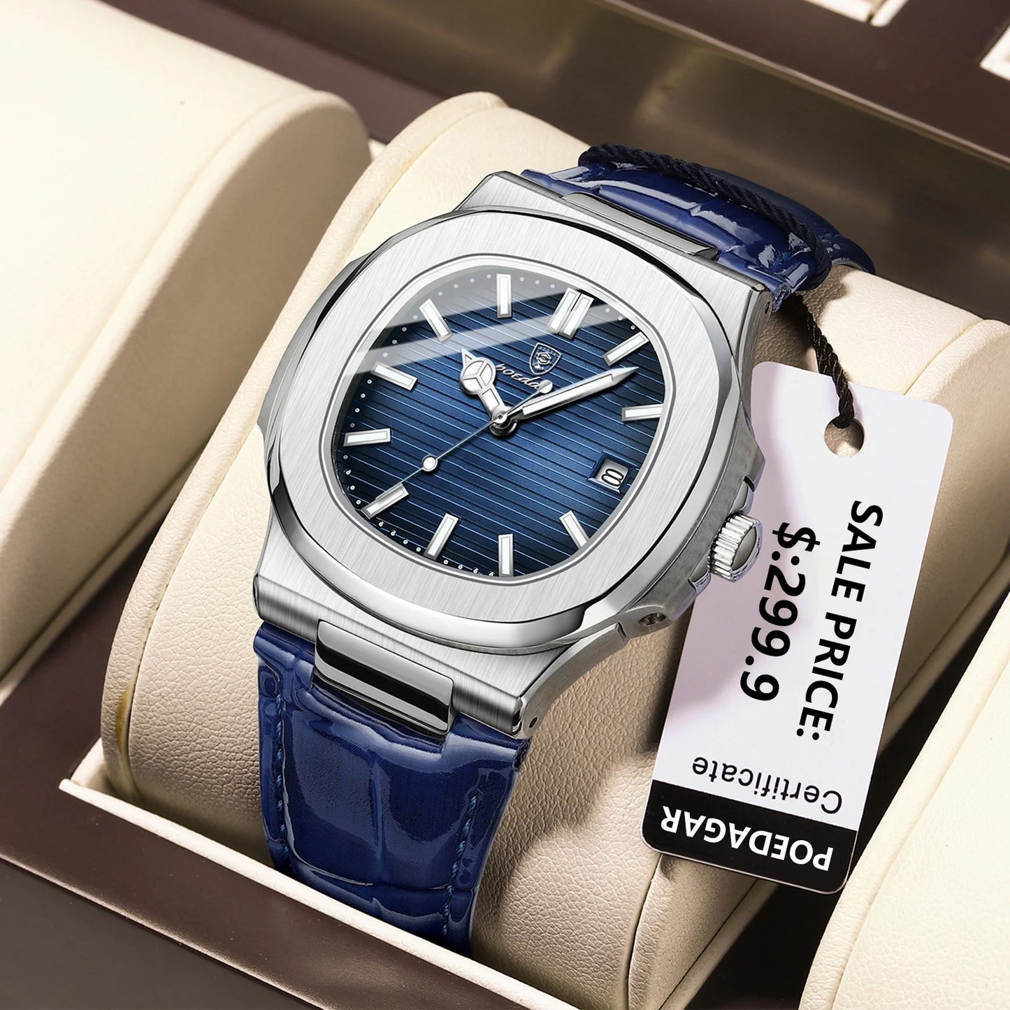 POEDAGAR Luxury Man Wristwatch