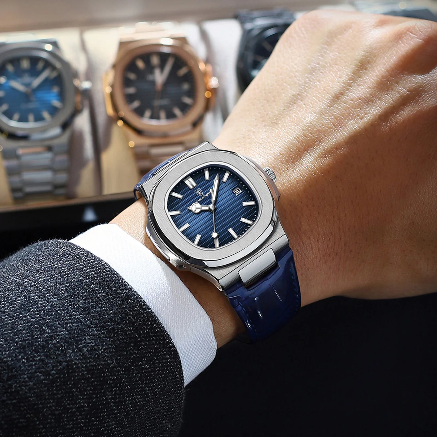POEDAGAR Luxury Man Wristwatch