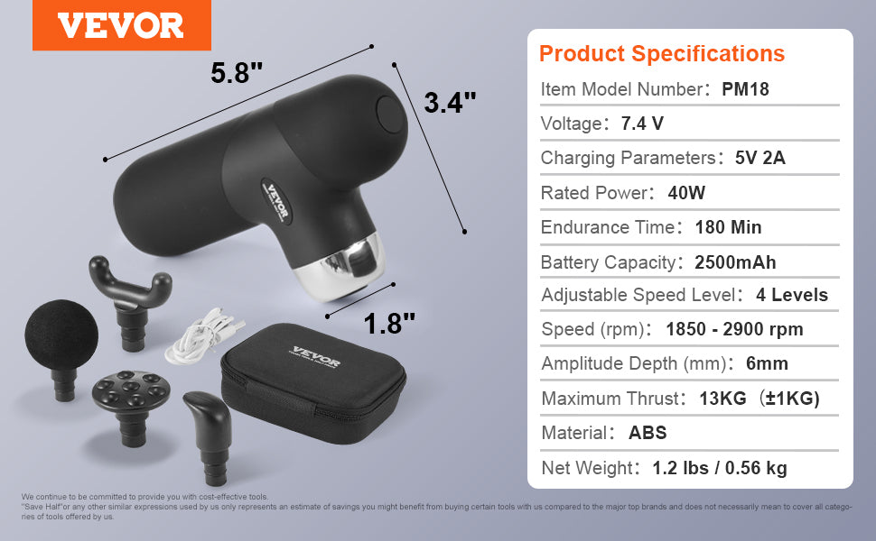 VEVOR Mini Massage Gun
